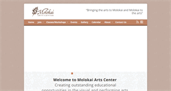 Desktop Screenshot of molokaiartscenter.com